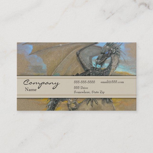 Tarjeta del perfil - dragón negro (Anverso)