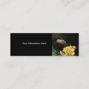 tarjeta del perfil o de visita, abeja