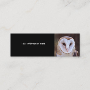 tarjeta del perfil o de visita, búho