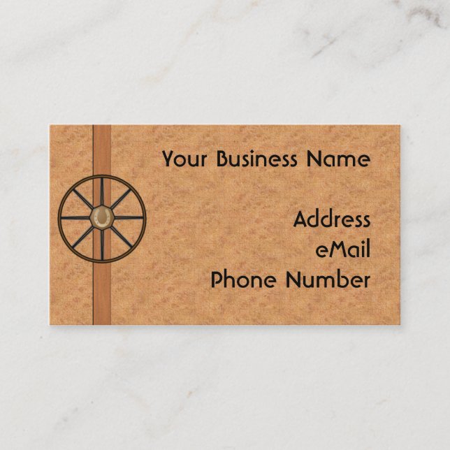 Tarjeta del perfil personal de la rueda de carro (Anverso)