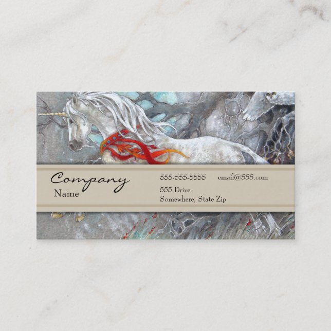 Tarjeta del perfil - unicornio (Anverso)