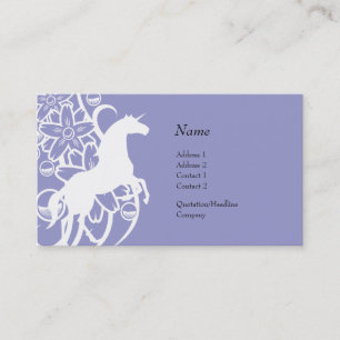 Tarjeta del perfil - unicornio decorativo