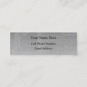 Tarjeta del perfil y de visita de la charla de la