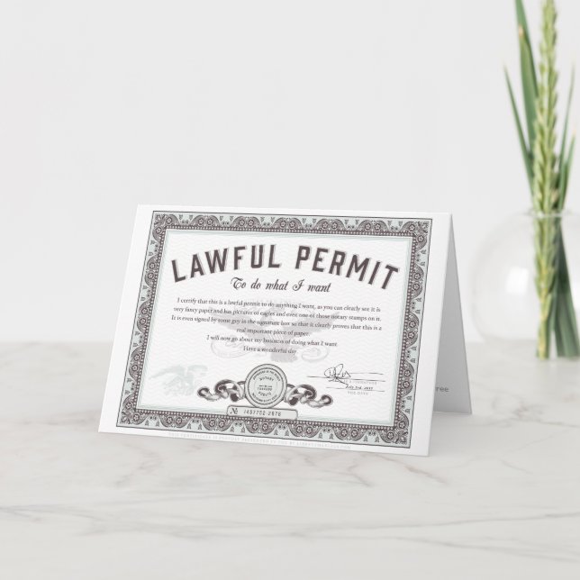 Tarjeta del permiso de la caza del abejón (Anverso)