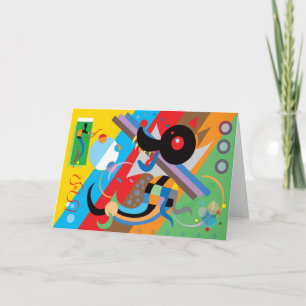 Tarjeta del perrito de Kandinsky