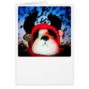 Tarjeta del perro de diablo