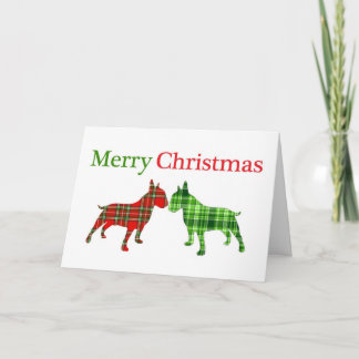 Tarjeta del perro del navidad