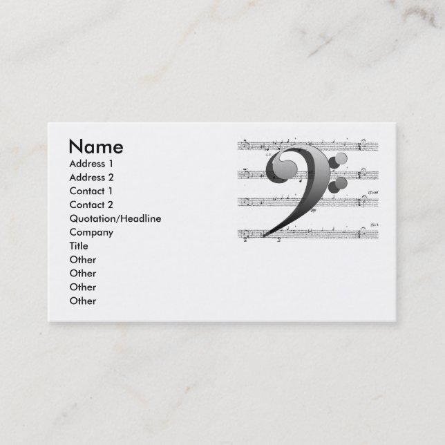 Tarjeta del personalizable de la tarjeta de visita (Anverso)