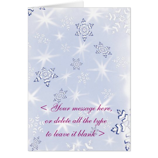 Tarjeta del personalizable SNOWFLAKE-1