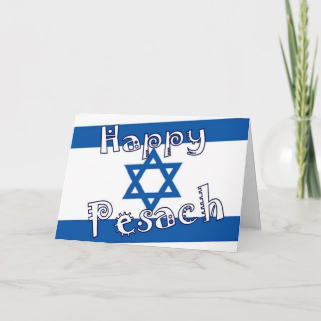 Tarjeta del pesach del Passover (Anverso)
