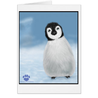 Tarjeta del pingüino