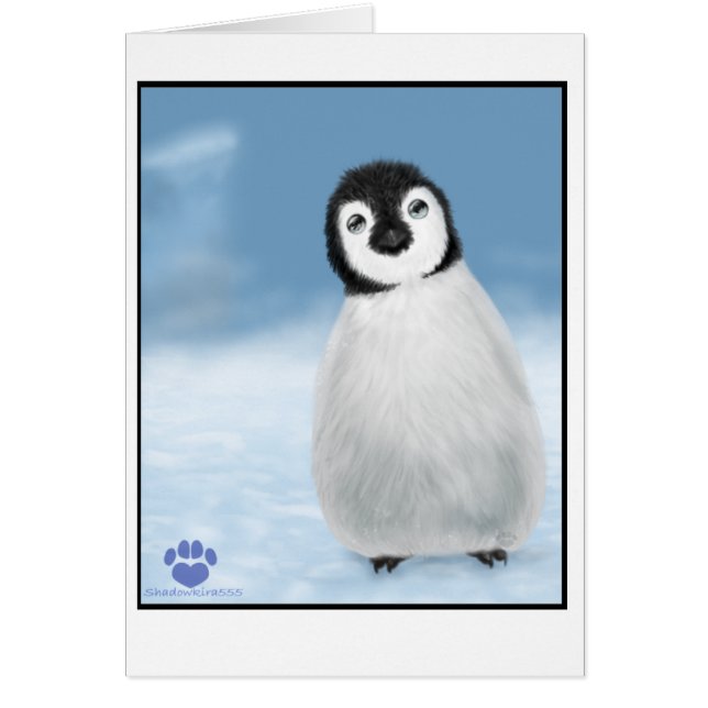 Tarjeta del pingüino (Frente)