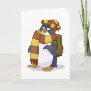 Tarjeta del pingüino