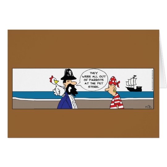 Tarjeta del pirata del pollo