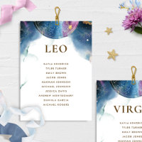 Tarjeta del plan de asiento de Leo Celestial con n