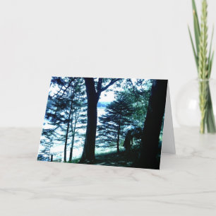 Tarjeta del poema de la belleza del lago goose (WI