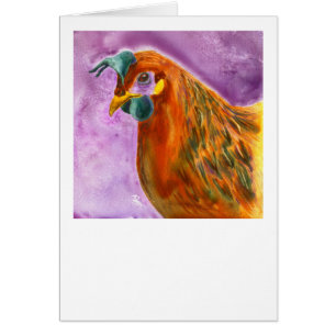 Tarjeta del pollo - "penique de Henny "