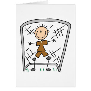 Tarjeta del portero del fútbol