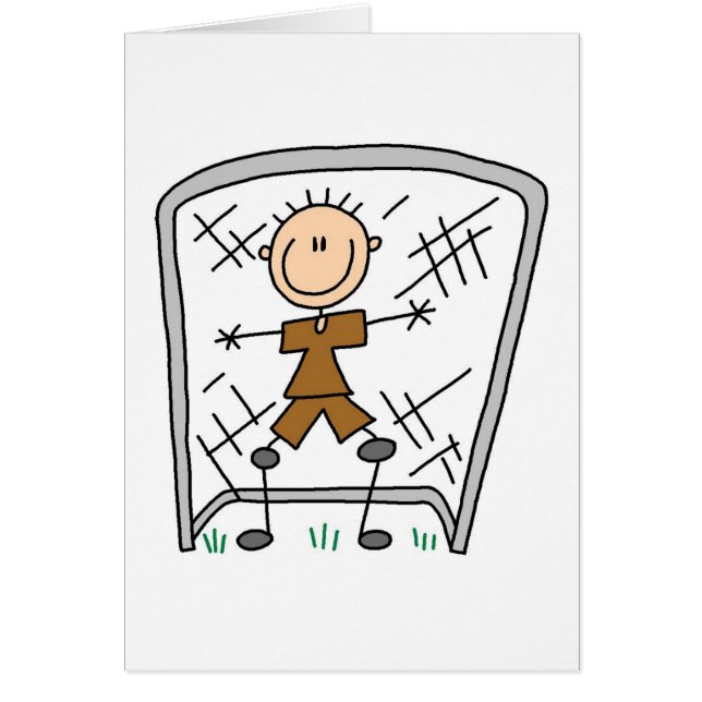 Tarjeta del portero del fútbol (Frente)