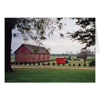 Tarjeta del prado de la plantación