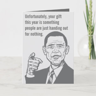 Tarjeta del Premio Nobel de Obama