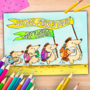 Tarjeta del primer día de escuela de Nicole Janes