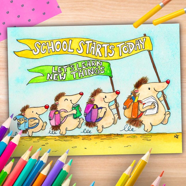 Tarjeta del primer día de escuela de Nicole Janes (Subido por el creador)