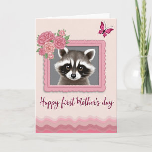 Tarjeta del primer día de la madre del bosque