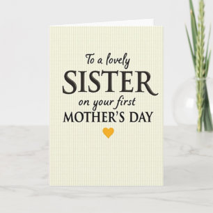 Tarjeta del Primer Día de la Madre Preciosa
