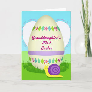Tarjeta del primer día de Pascua de la nieta