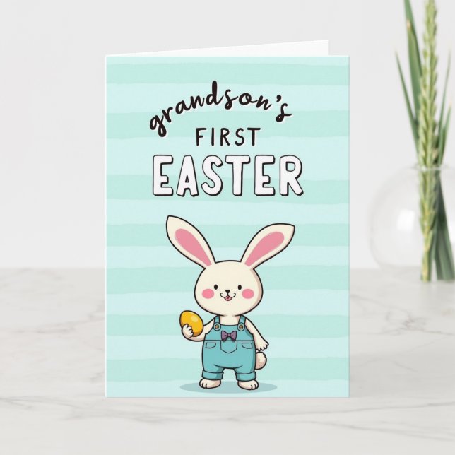 Tarjeta del primer día de Pascua del conejito (Anverso)