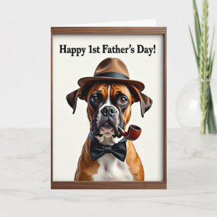 Tarjeta del primer día del padre de cervatillo