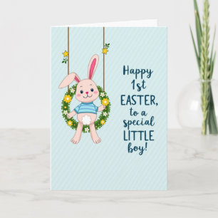 Tarjeta del primer niño de Pascua