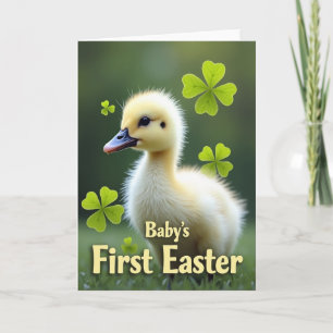 Tarjeta del primer pájaro de primavera del bebé