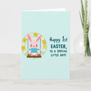 Tarjeta del primer Pascua para hijo