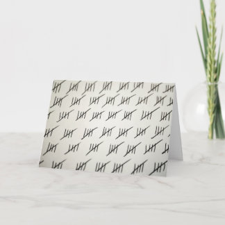 Tarjeta del prisionero - Contando los días