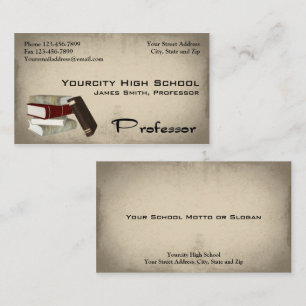 Tarjeta del profesor visita