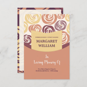 Tarjeta del programa funerario