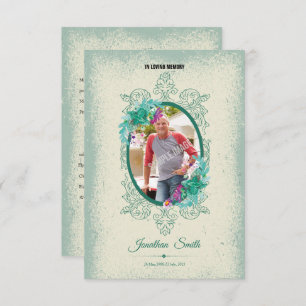 Tarjeta del programa funerario