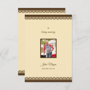 Tarjeta del programa Memorial