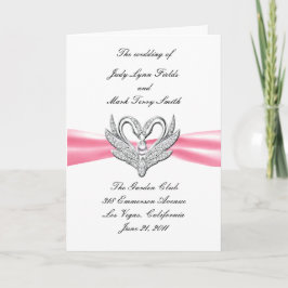 Tarjeta del Programa Pink Ribbon Silver Swans