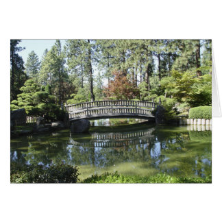 Tarjeta del puente del jardín