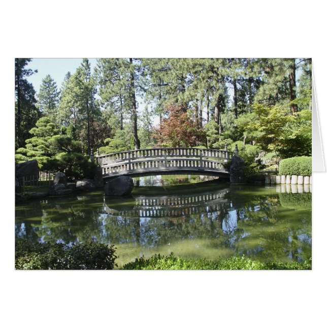 Tarjeta del puente del jardín (Anverso (Horizontal))