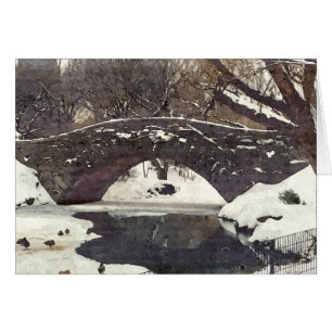 TARJETA DEL PUENTE GAPSTOW EN INVIERNO