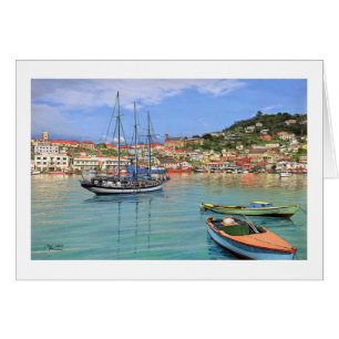 Tarjeta del puerto de Paul McGehee "Grenada - San