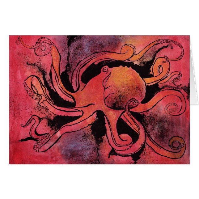 Tarjeta del pulpo (Anverso (Horizontal))