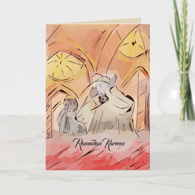 Tarjeta del Ramadán creada para este mes santo (Anverso)