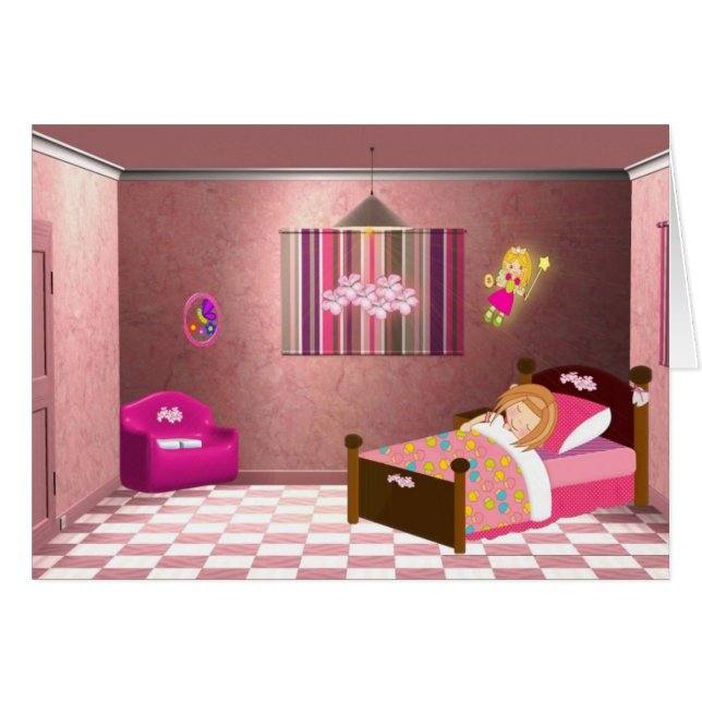 Tarjeta del ratoncito Pérez de los chicas (Anverso (Horizontal))