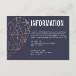 Tarjeta del recinto de información | Rosa de coraz