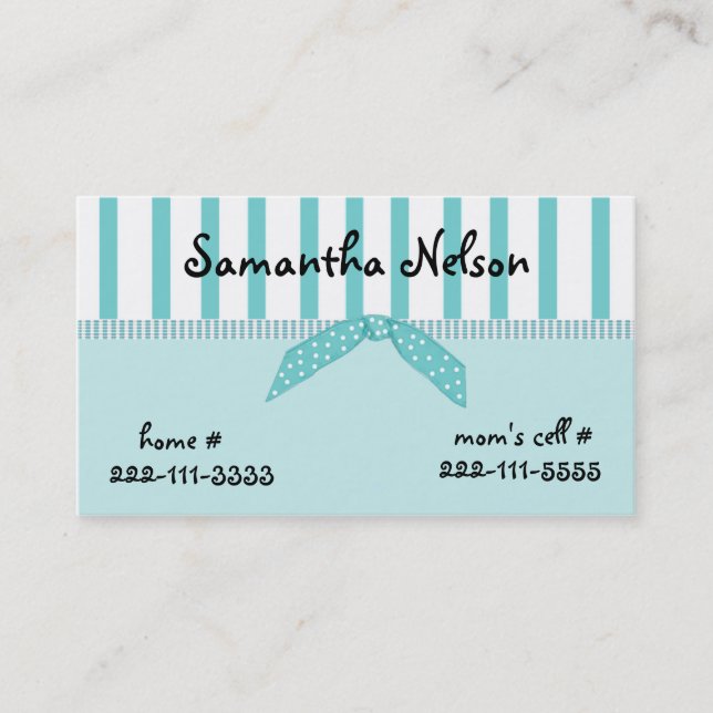 Tarjeta del recinto del chica elegante (Anverso)